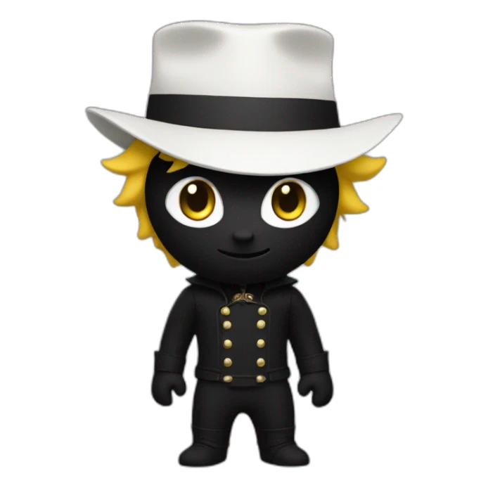 Chat noir et blanc  sticker