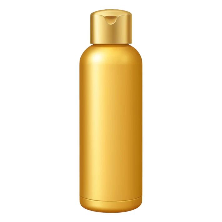 shampoo bottle in golden colour sticker
