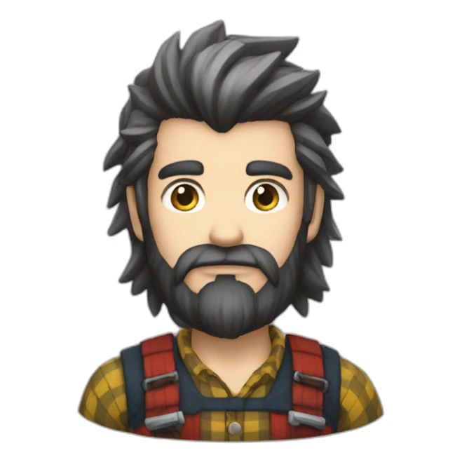 lumberjack from the final fantasy universe sticker