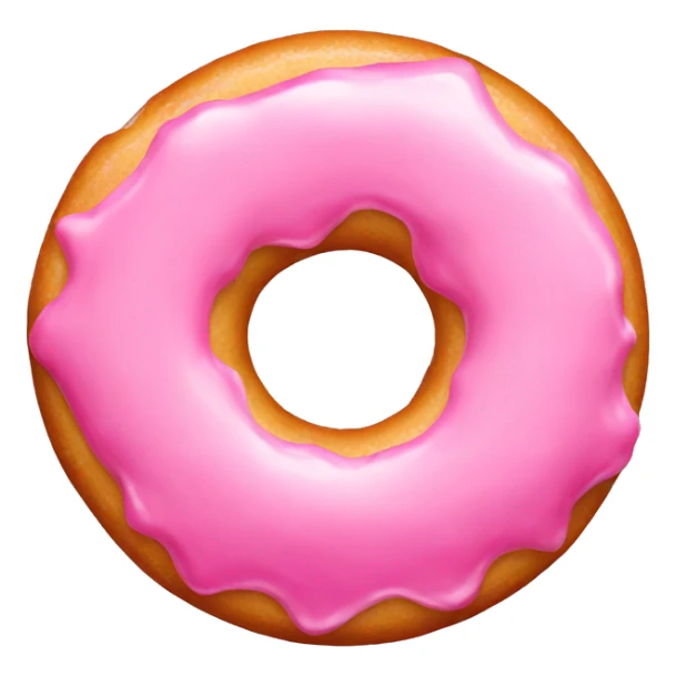 Pink donut sticker
