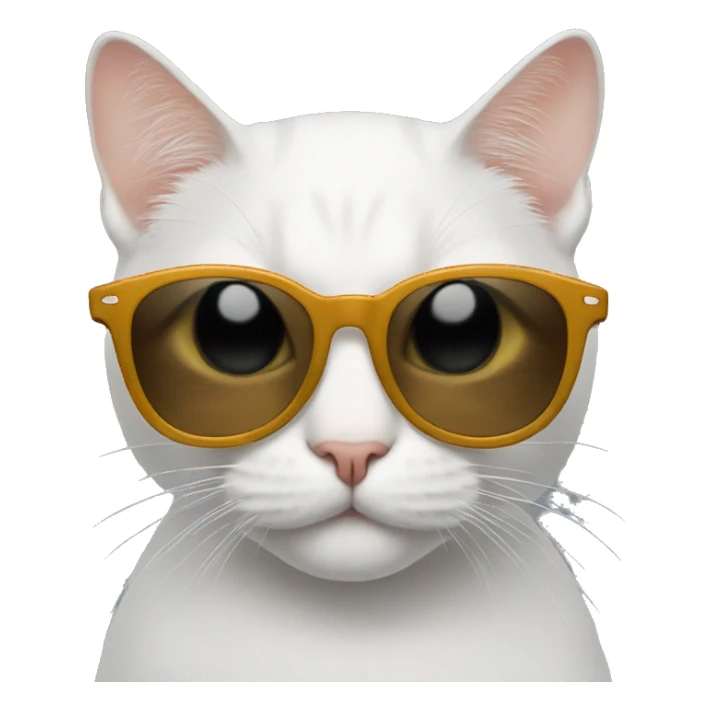 Cat with sunglasses sticker