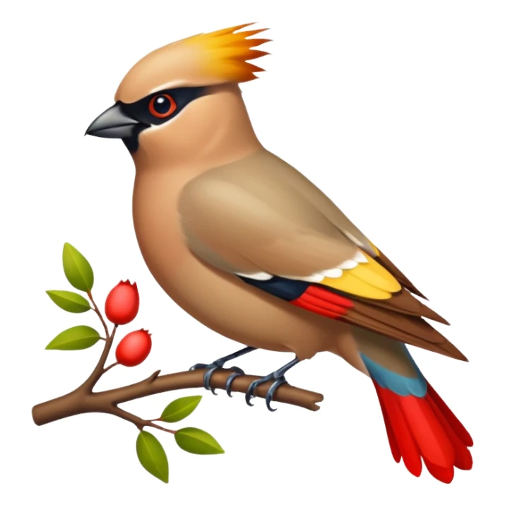 waxwing sticker