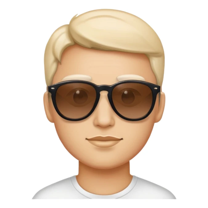 Person with sunglasses  sticker