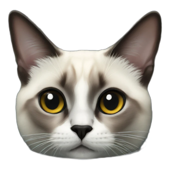 astronaut seal point siamese cat sticker