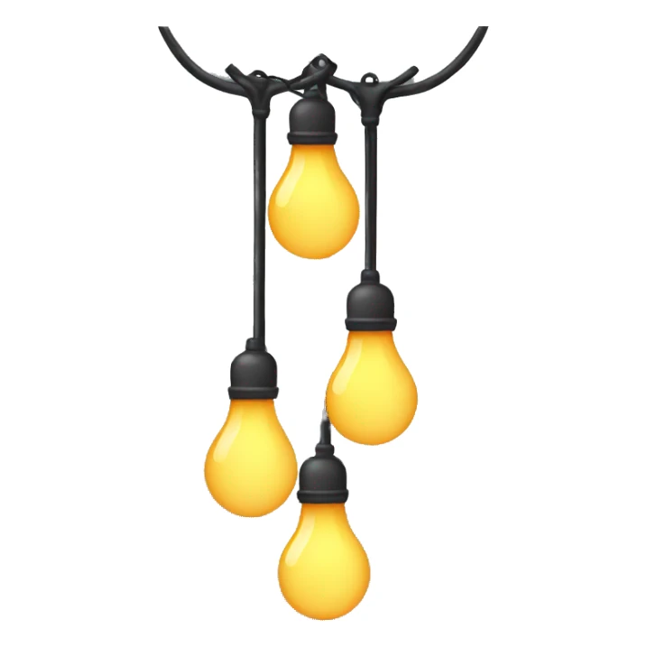 hanging lights sticker