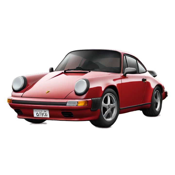 Red Porsche  sticker