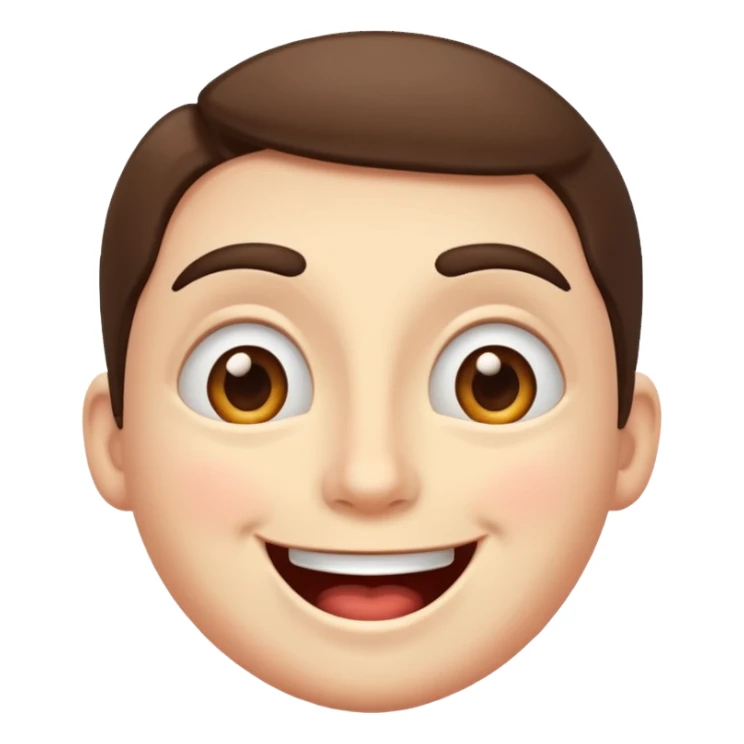 happy excited face sticker