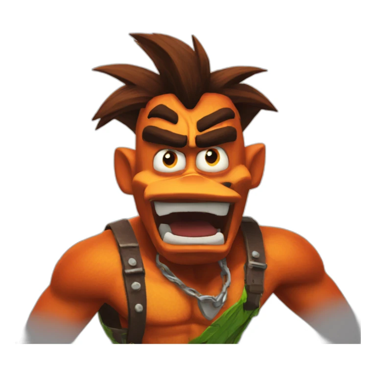 crash bandicoot angry sticker