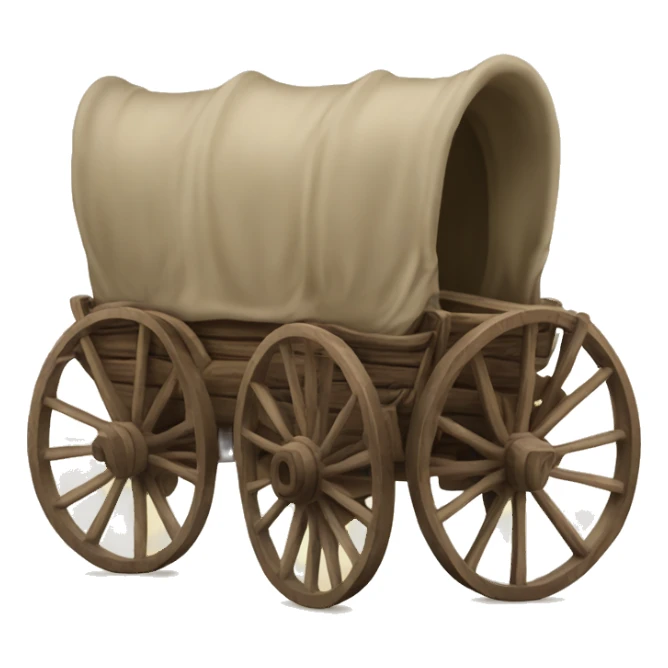 Oregon trail wagon sticker