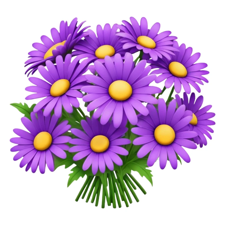 daisy purple bouquet  sticker