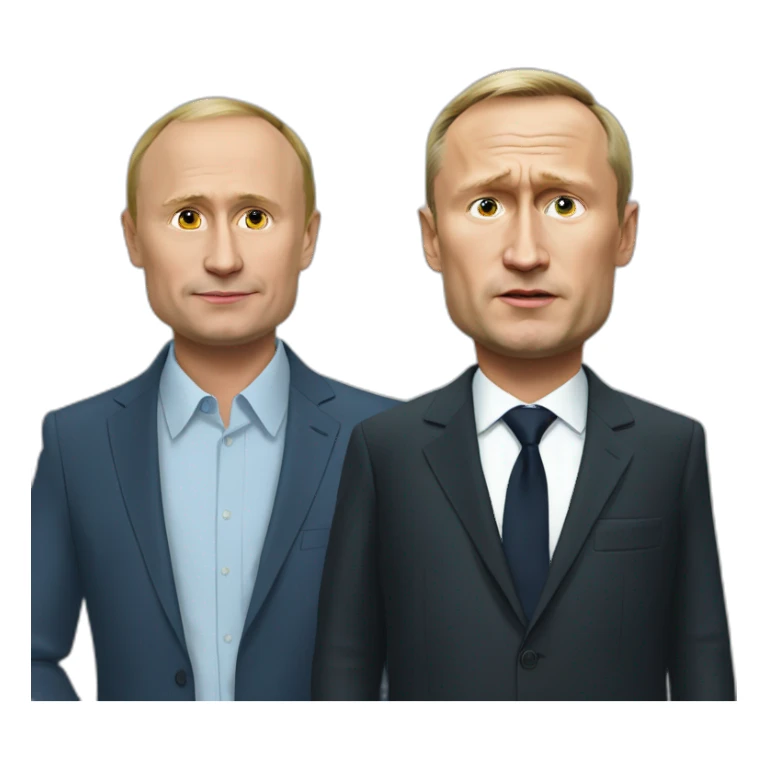 Putin with Navalny sticker