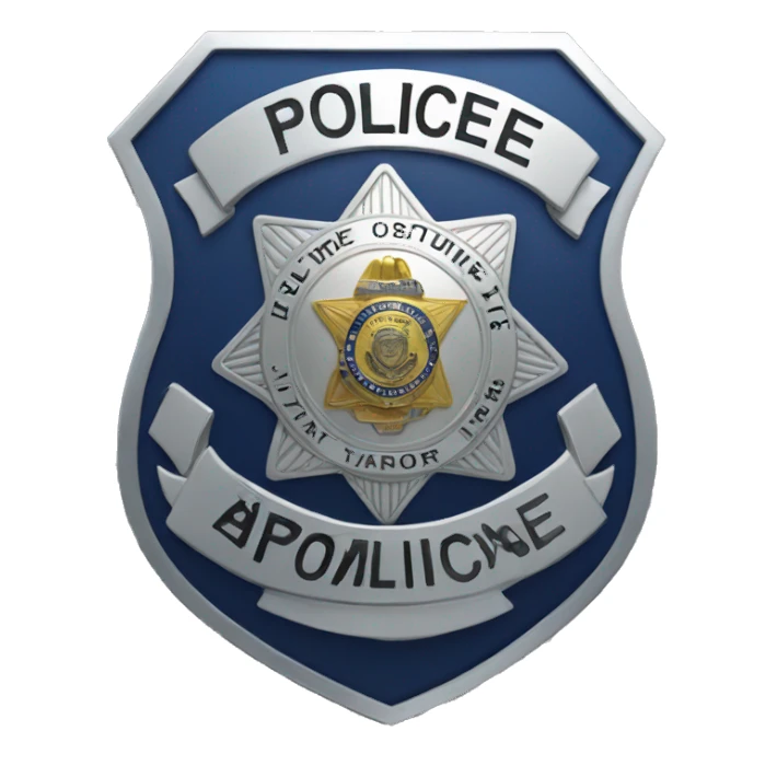 Police badge sticker