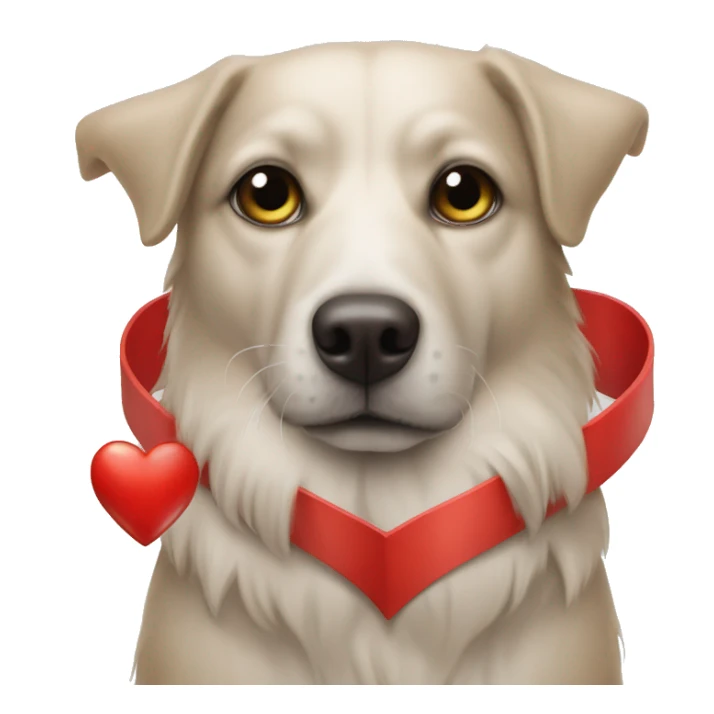 Hund mit Herz in der Pfote  sticker