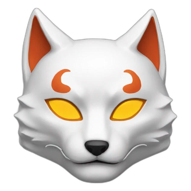 kitsune mask sticker