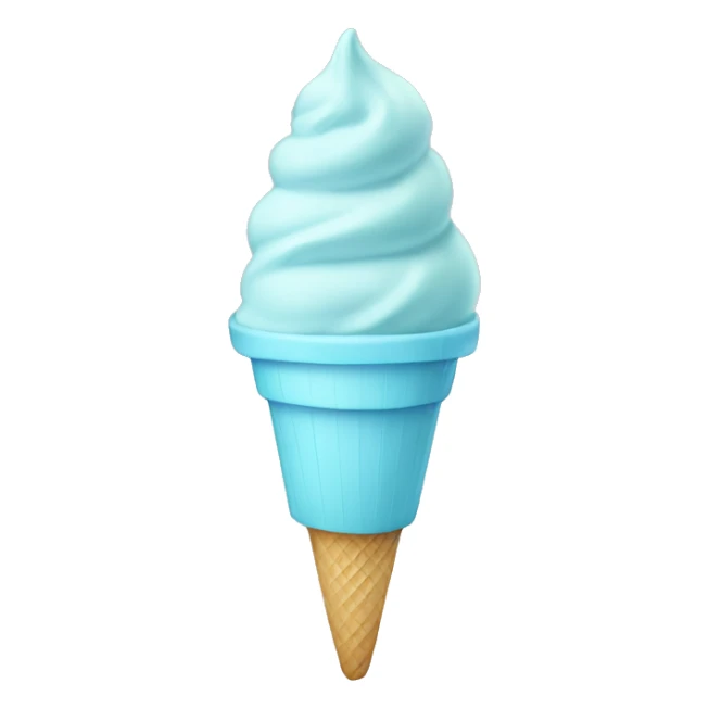pastel blue ice cream sticker