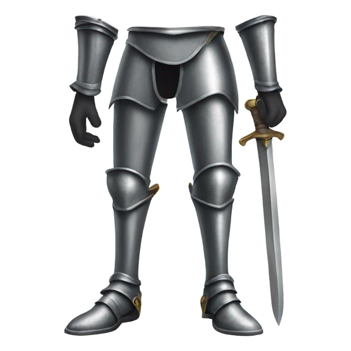 steel knight legs sticker