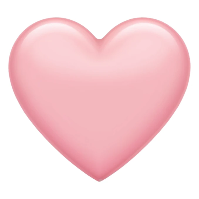 light pink heart emoji sticker