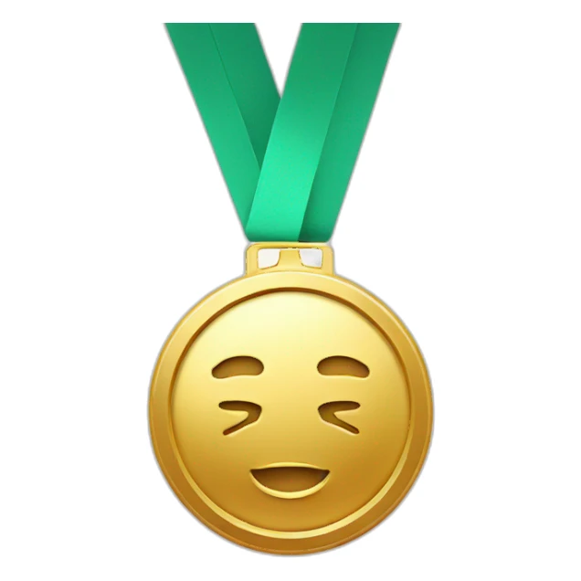 Gold 1st place medal sticker