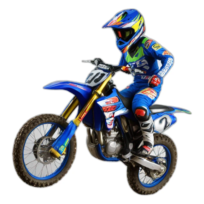 Number 185 motocross sticker