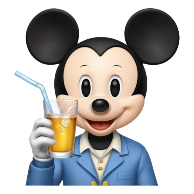 Mickey qui boit de la vodka  sticker