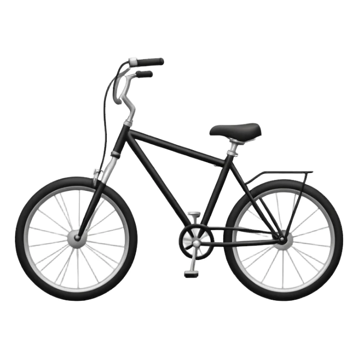 Bike with cartoon sticker
