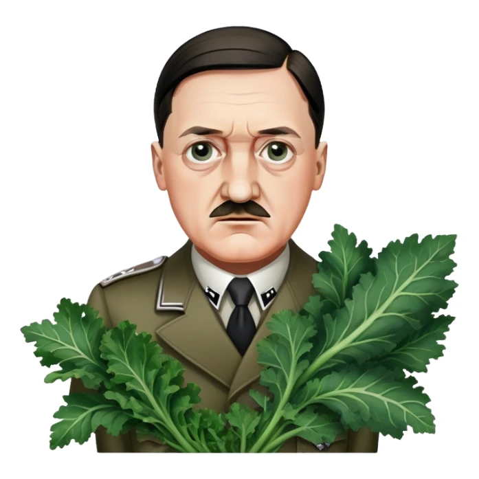 Adolf Hitlrr with cale sticker