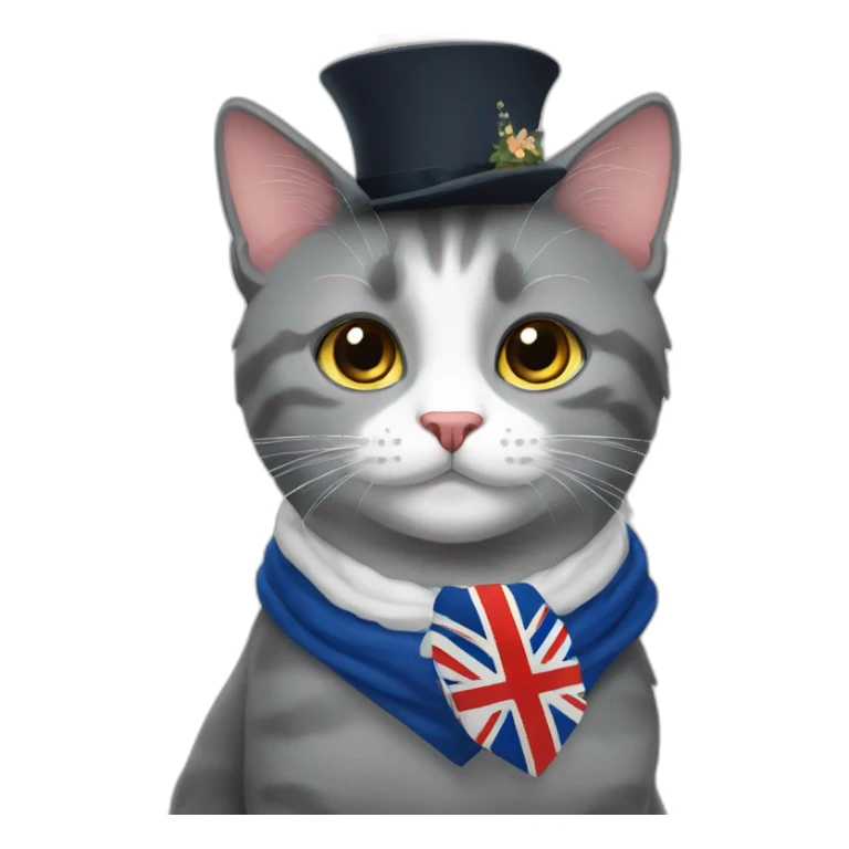 Britain cat sticker