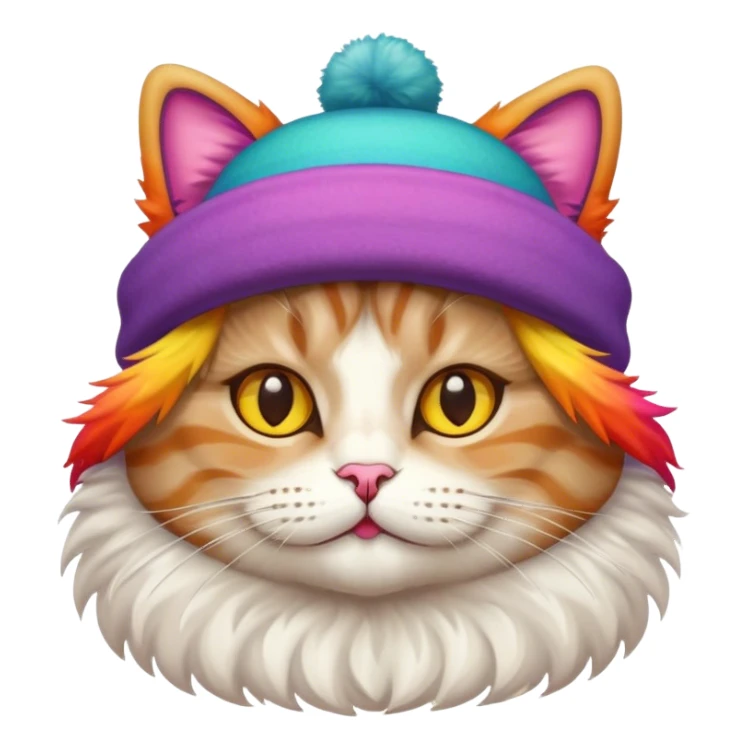 Cat in a hat sticker