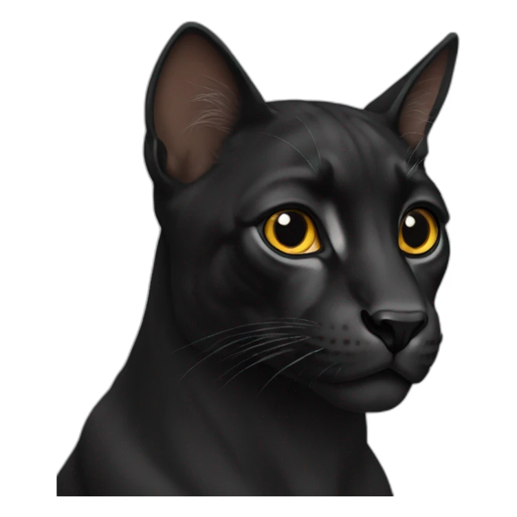 Black penthere sticker