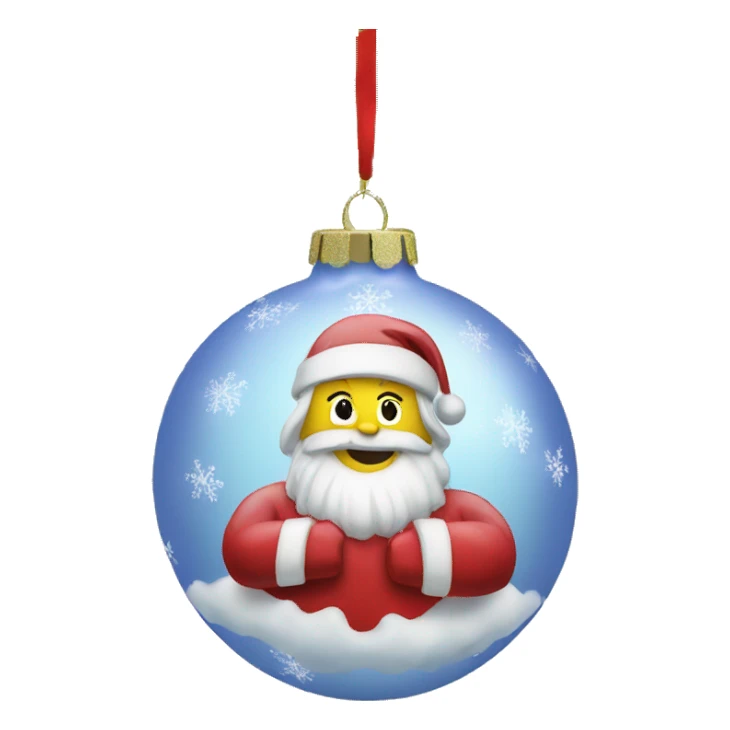 christmas ornament  sticker