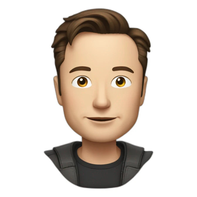 elon musk zeigt sticker