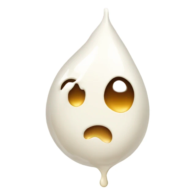 drop of milk. only drop white sticker