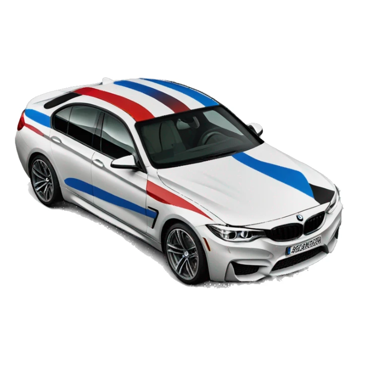 BMW M stripes 3 sticker