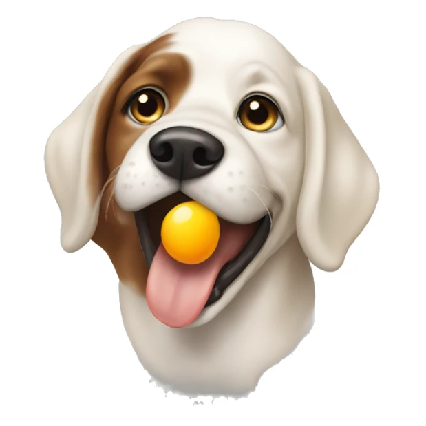 dog eat egg sticker