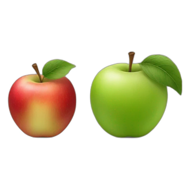 two apples sticker