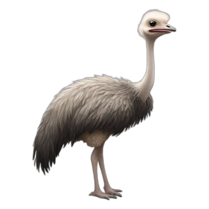Full body Ostrich sticker