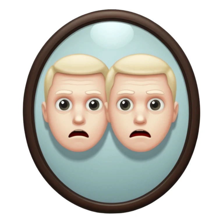 Killer behind man on mirror sticker