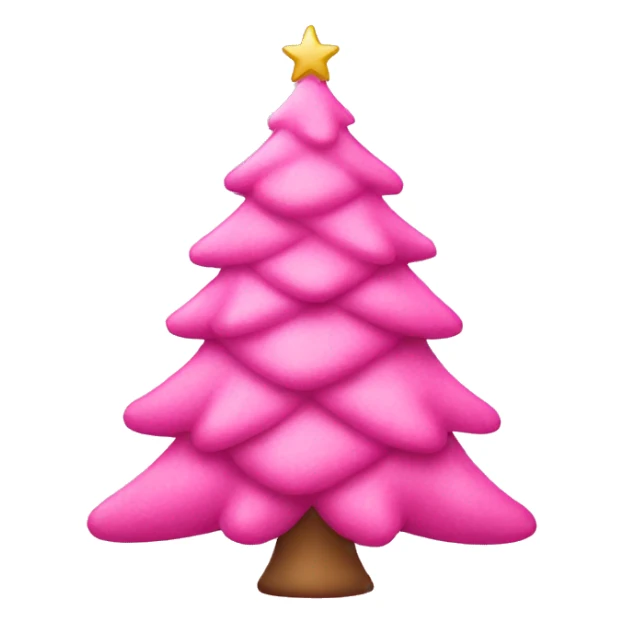 Pink Christmas tree  sticker