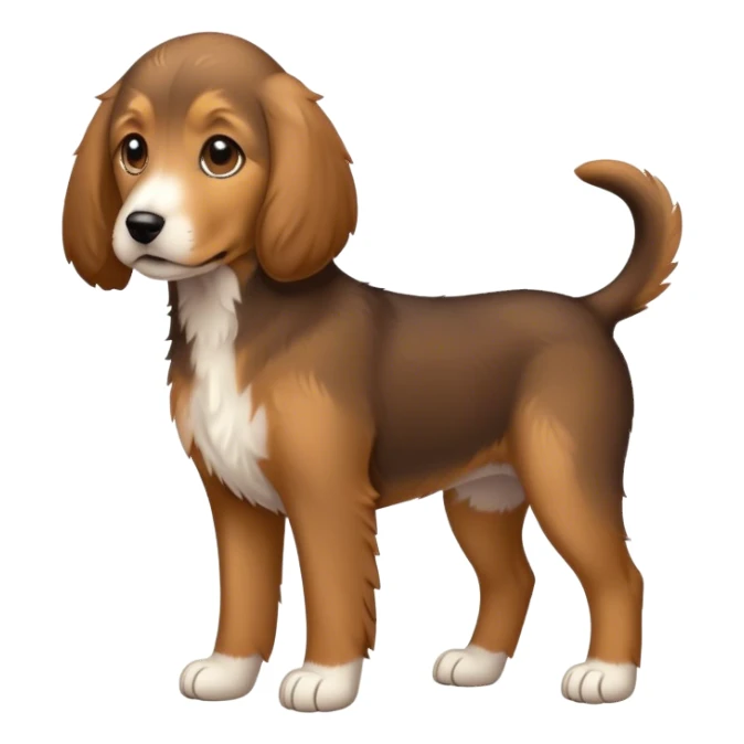 hound puppy full body sticker