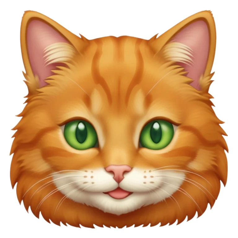 smiling orange tabby cat sticker