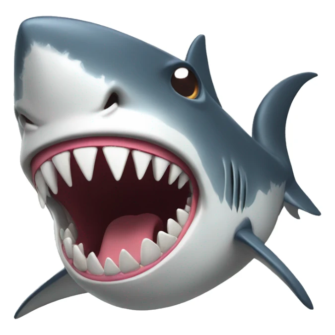 Mad shark sticker