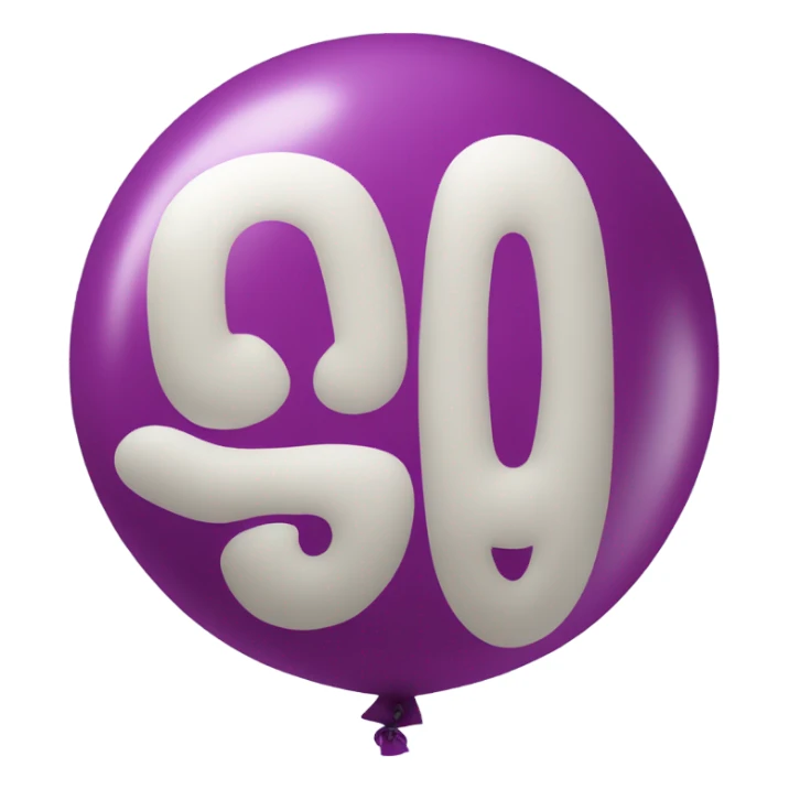 balloon-shaped-like-number-30 sticker