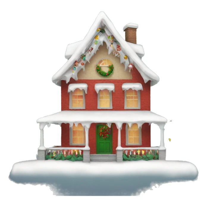 Christmas house sticker