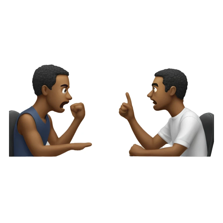 two people arguing online sticker