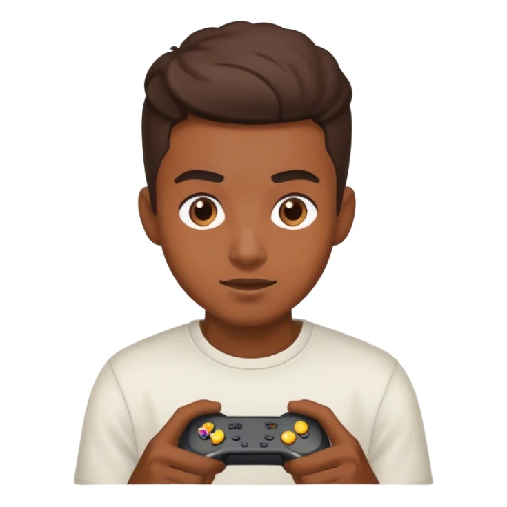 muchacho jugando videojuegos sticker