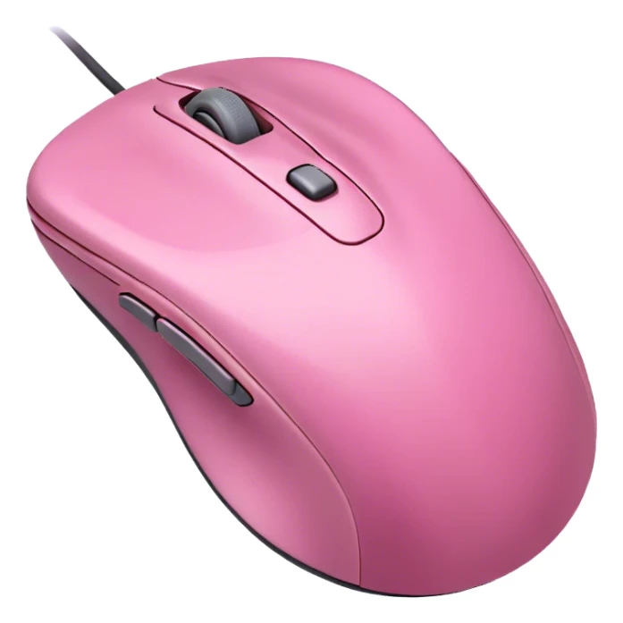 computer mouse in pink  sticker