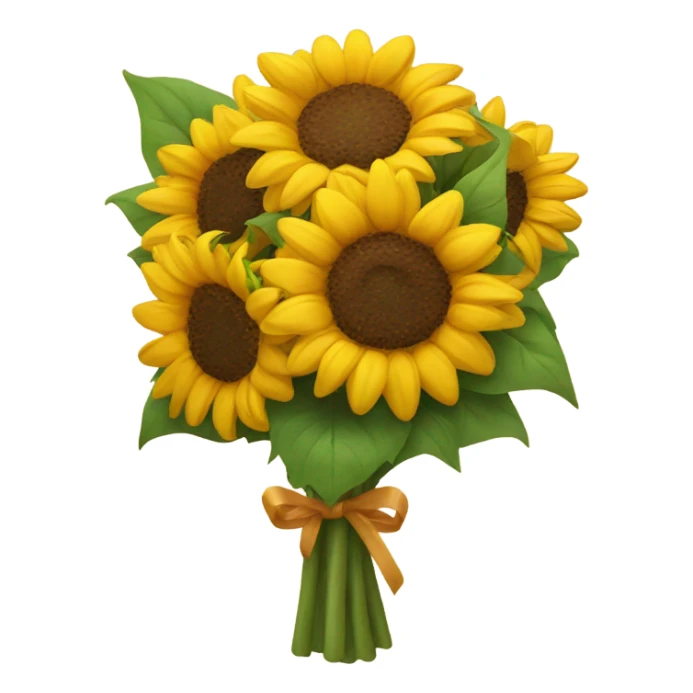 sunflower bouquet sticker