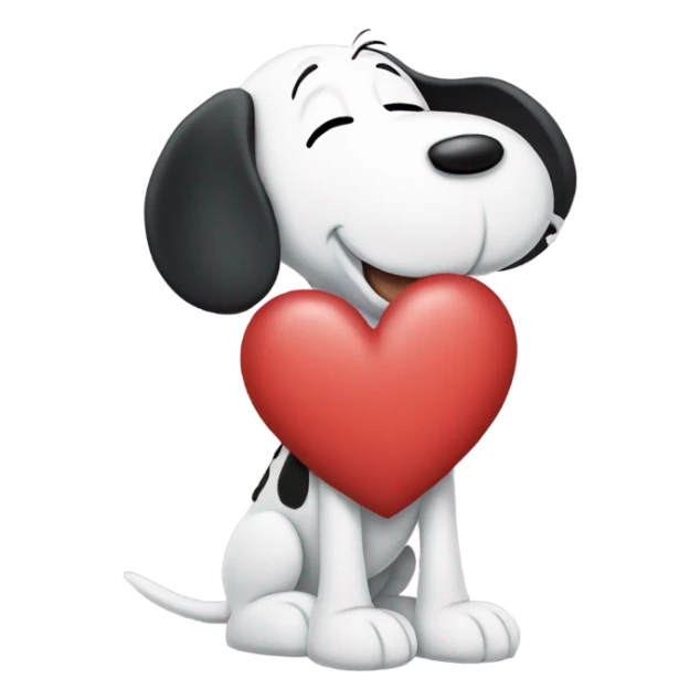 Heart that is snoopy sticker
