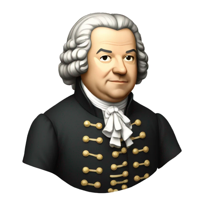 johann bach standing sticker