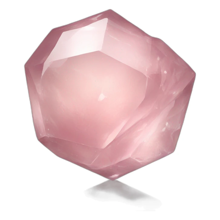 Rose quartz glass crystal rose sticker
